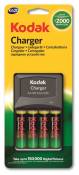 KODAK - Chargeur de piles pour piles AA ou AAA - K620E - vendu avec un pack de 4 piles AA / LR03 2100mAh