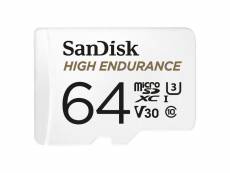 Sandisk sandisk high endurance microsdxc uhs-i u3 v30 64 go + adaptateur sd SDSQQNR-064G-GN6IA