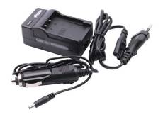 Vhbw Chargeur compatible avec Casio Exilim EX-Z90, EX-Z9 caméra, action-cam - Chargeur + câble allume-cigare, témoin de charge