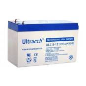 Batterie plomb étanche - Ultracell UL7.5-12 HDME - 12v 7.5ah