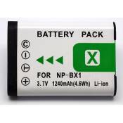 NP-BX1 NPBX1 1240mAh Qumox batterie pour Cyber-Shot DSC-RX100 RX100