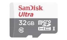 SanDisk Ultra - Carte mémoire flash (adaptateur microSDHC - SD inclus(e)) - 32 Go - UHS-I / Class10 - microSDHC UHS-I
