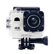 Caméra Étanche 4K Sport Slow Motion Image 16Mp Wi-Fi HDMI Blanc + Kit Fixation + SD 8Go YONIS