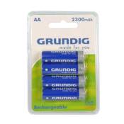 Grundig - Pile Rechargeable - 2300 mAh - AA x 4 - (LR6)
