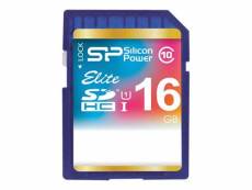 SILICON POWER Elite - Carte mémoire flash - 16 Go - Class 10 - SDHC UHS-I