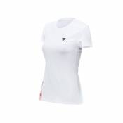 Tee-shirt femme Dainese Logo Lady blanc/noir- S