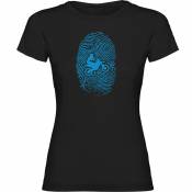 Kruskis Off Road Fingerprint Short Sleeve T-shirt Noir L Femme