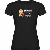 Kruskis Born To Ride Short Sleeve T-shirt Noir XL Femme