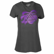 Klim Script Short Sleeve T-shirt Gris XS Femme