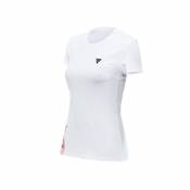 Tee-shirt femme Dainese Logo Lady blanc/noir- M