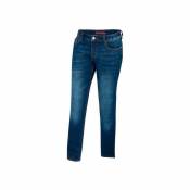Jeans moto femme Segura Vertigo bleu délavé- T2