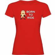 Kruskis Born To Ride Short Sleeve T-shirt Rouge S Femme