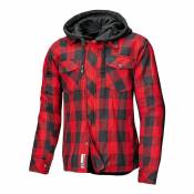Sur-chemise femme textile à capuche Held Lumberjack II noir/rouge- D-