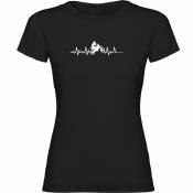 Kruskis Off Road Heartbeat Short Sleeve T-shirt Noir 2XL Femme