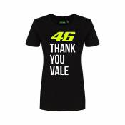 Tee-shirt femme VR46 Thank You Vale noir- L