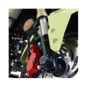 Tampons de protection de fourche R&G Racing noirs Honda CBR 125 R 11-1