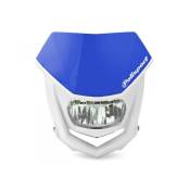 Plaque phare Polisport Halo LED bleu/blanc