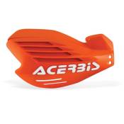 Protège-mains Acerbis X-force Orange/Blanc Brillant