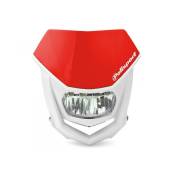 Plaque phare Polisport Halo LED rouge/blanc