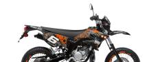Kit déco Yamaha DT 50 Stage6 orange / noir