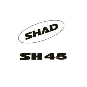 Kit autocollant Shad pour top case SH45 blanc