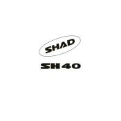 Kit autocollant Shad pour top case SH40 blanc