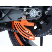Protège couronne R&G Racing aluminium orange KTM RC 390 15-18