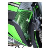 Grille de protection de collecteur R&G Racing verte Kawasaki ZX-6R 13-