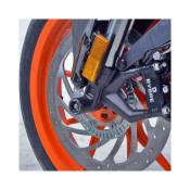 Tampons de protection de fourche R&G Racing noirs KTM RC 390 14-18