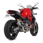 Silencieux Mivv Suono inox casquette carbone Ducati Monster 821 14-16