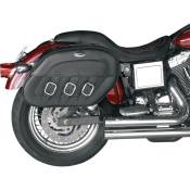 Sacoches latÃ©rales Saddlemen Drifter Slant noires Harley Davidson FXD