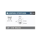 Ampoule FlÃ¶sser stop ou clignotant W21W W3x16d 12V 21W