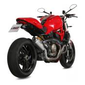 Silencieux Mivv GP Pro titane casquette inox Ducati Monster 1200 14-16