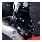 Commandes reculées R&G Racing noir Honda CBR 1000 RR 08-16
