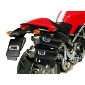Silencieux double MIVV GP carbone Ducati Monster S2R 800 05-