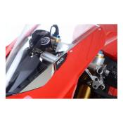 Caches orifices de rÃ©troviseur R&G Racing noirs Ducati Panigale V4 18