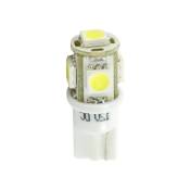 Ampoules Ã 5 LED blanc W5W T10 12V 1.20W