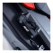 Caches orifices de repose-pieds passager R&G Racing noirs Honda CBR 10