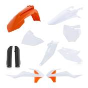 Kit plastique complet Acerbis KTM 85 SX 18-23 Orange/Blanc Brillant