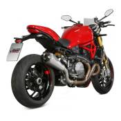 Silencieux Mivv Delta Race inox casquette carbone Ducati Monster 821 1