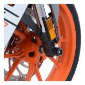 Tampons de protection de fourche R&G Racing noirs Honda CBR 600 RR 05-