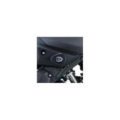 Tampons de protection R&G Racing Aero noir Yamaha YZF-R1 04-06 axe du