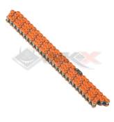 Chaine transmission 420 YCF 110 maillons ORANGE