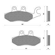 Plaquettes de Frein Newfren - Organique - FD0365BKS