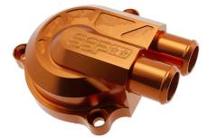 Couvercle de pompe à eau orange Stage6 + volute RACING H.T pression +40% MBK Nitro / Aerox