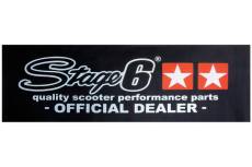 Bannière Stage6 Official Dealer 75x200cm noire étoiles oranges
