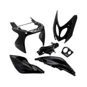 Kit carrosserie 6 pièces noir brillant adaptable Nitro/Aerox