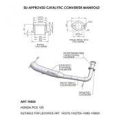Manchon catalysÃ© Leovince Honda PCX 125 18-20