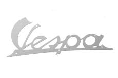 Logo Vespa chromé