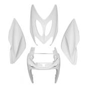 Kit habillage MBK Nitro / Yamaha Aerox 97-12 blanc brillant